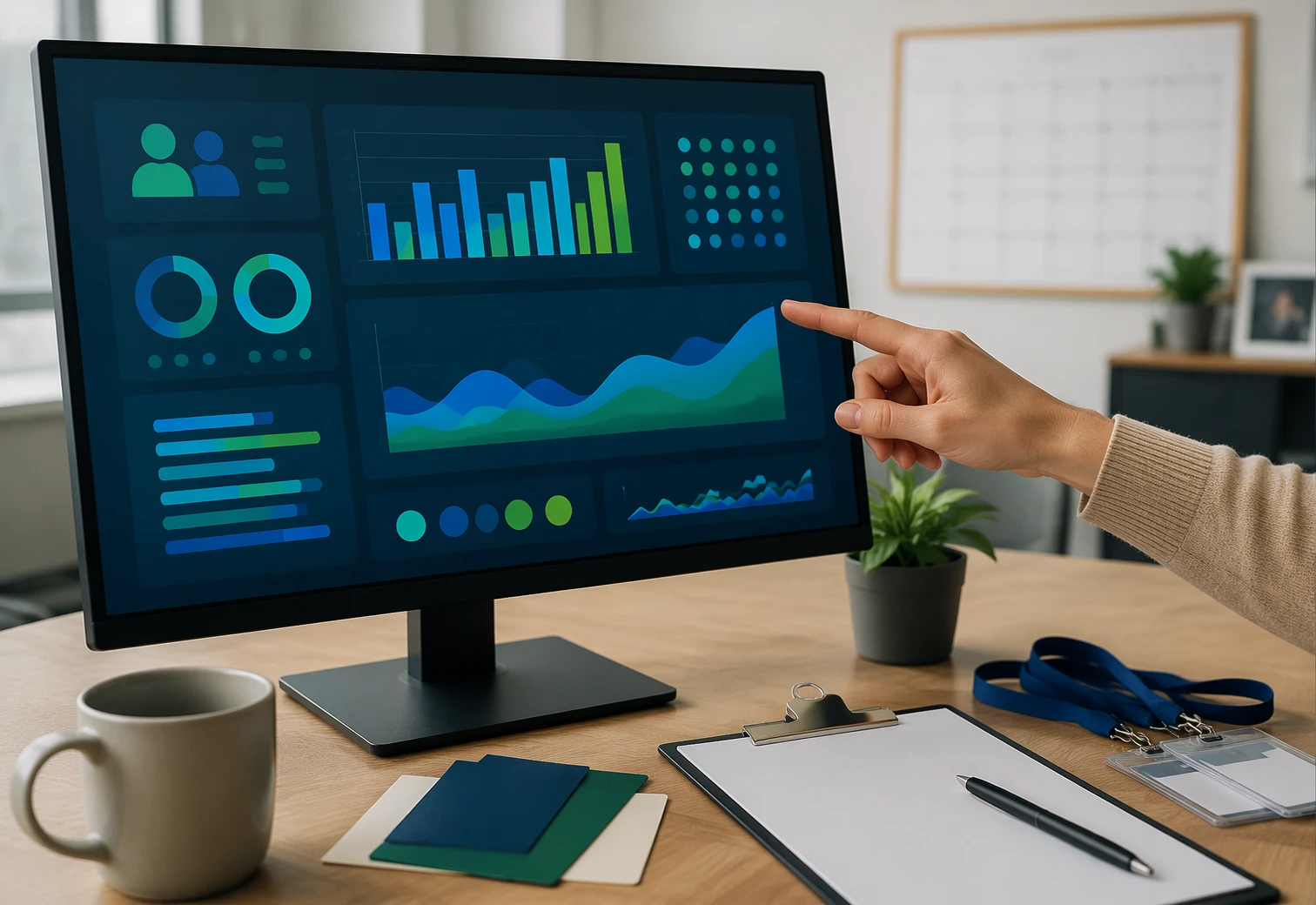 Donor metrics dashboard with engagement indicators