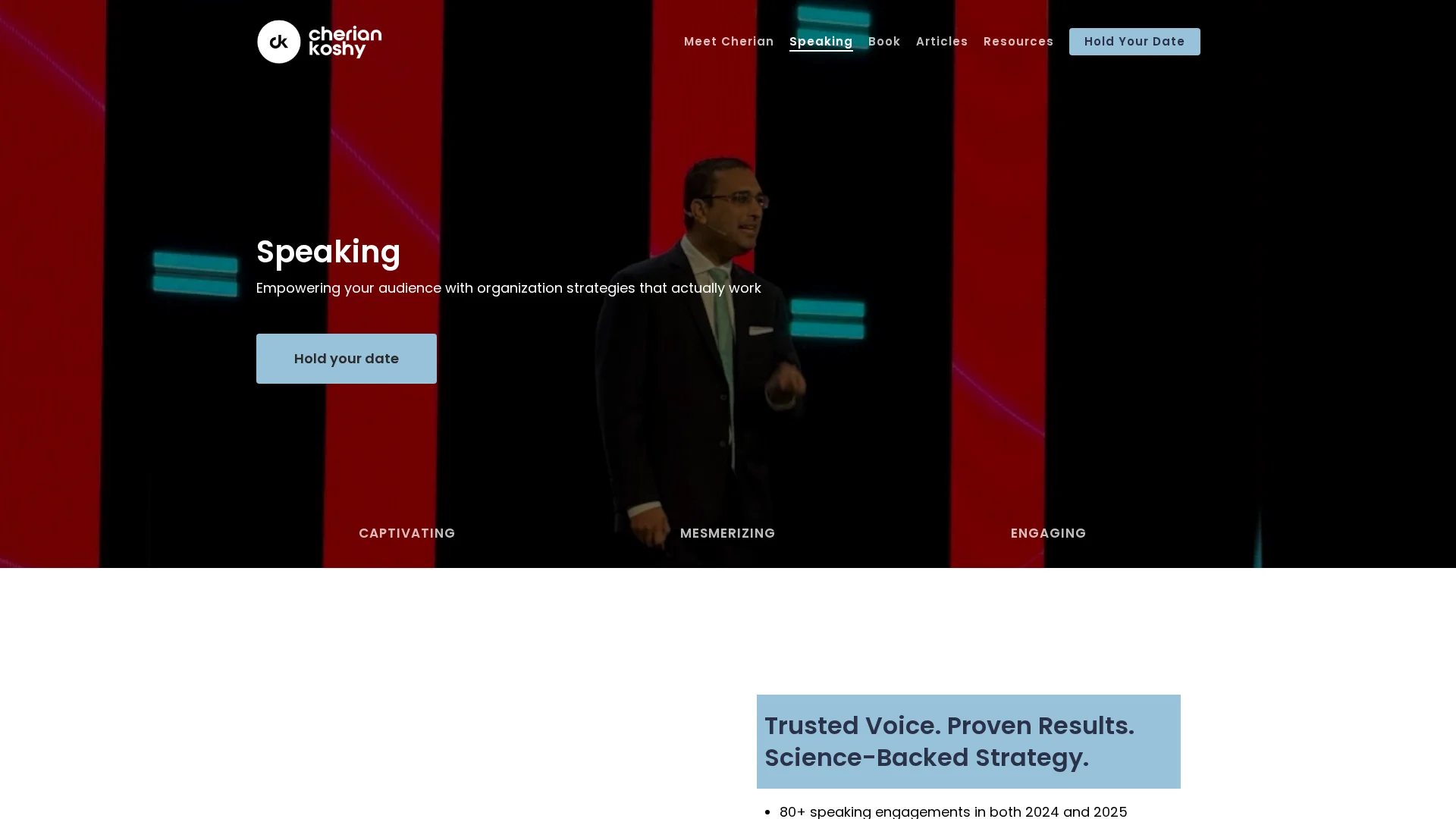 Cherian Koshy's fundraising keynote