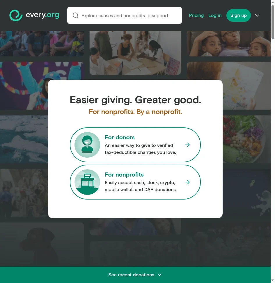 Mobile-first donation and stewardship experience